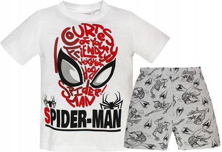 Spiderman Zestaw Dla Chłopca Spodenki Tshirt 98