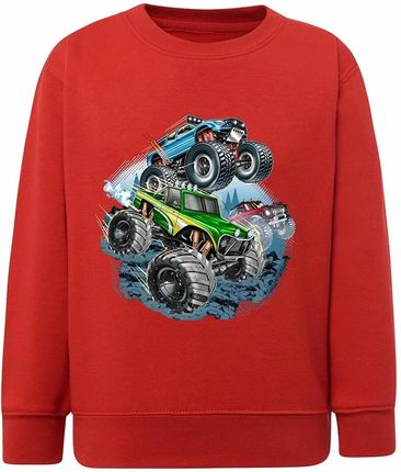 Bluza chłopięca czerwona monster truck