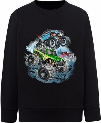 Bluza chłopięca czarna monster truck