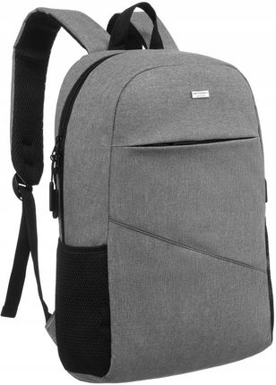 Duży, męski plecak na laptopa z portem USB - Peterson