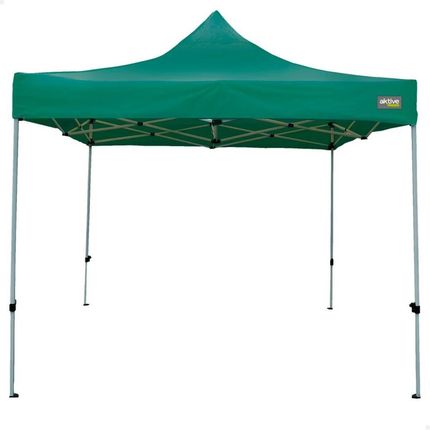 Aktive Gazebo Składany Regulowana Wysokość Stal Poliester 420D Oxford Kolor Zielony 300x320x300cm S8902400