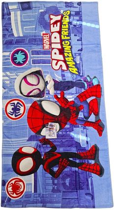 Carbotex Spider Dziecięcy Ręcznik Kąpielowy Bawełna 140 Plaża Basen Wakacje