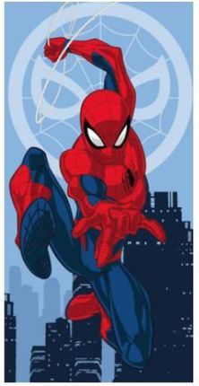 Jerry Fabrics Ręcznik Plażowy 70X140 Spider-Man Niebieski Bawełniany August