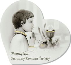Obrazek na komunię świętą z napisemm pamiątka pierwszej komunii prezent dla chłopca