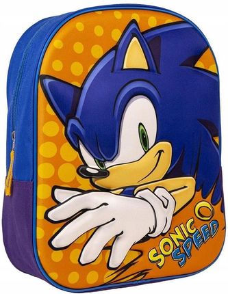 Cerda Plecak Przedszkolny Dla Chłopca Mały 3D Licencja Sonic
