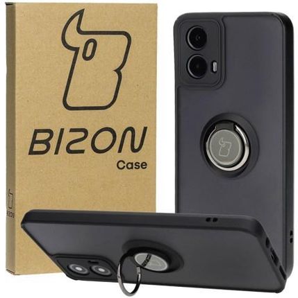 Bizon Etui Case Hybrid Ring Do Motorola Moto G34 5G Czarne