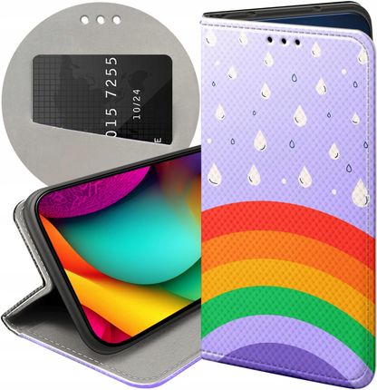 Hello Case Etui Z Klapką Do Samsung Galaxy A35 5G Tęcza Rainbow Futerał