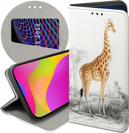 Hello Case Etui Z Klapką Do Samsung Galaxy A35 5G Żyrafa Śmieszne Sawanna