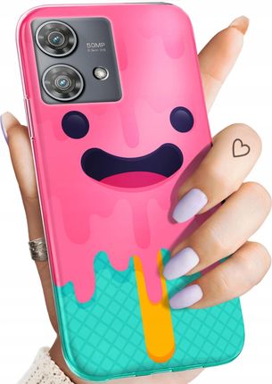 Hello Case Etui Do Motorola Moto Edge 40 Neo Candy Cukierki Słodycze Słodkie