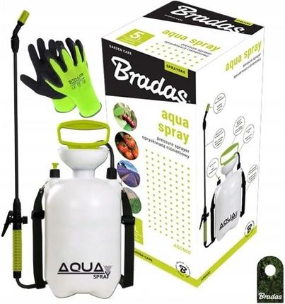 Opryskiwacz Ciśnieniowy Ogrodowy Ręczny 5L Bradas Aqua Spray Lanca Rękawice