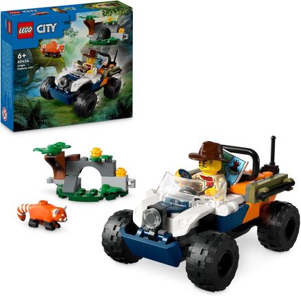 LEGO City 60424 Quad badacza dżungli z pandą czerwoną