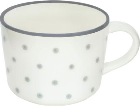 Kubek w groszki biały - idealny do parzenia herbaty kawy, piekny prezent, upominek dla mamy,300ml