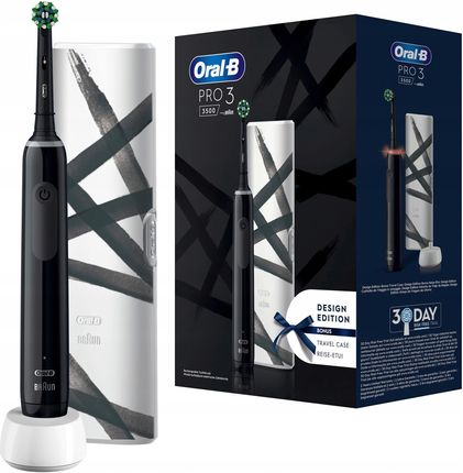 Szczoteczka elektryczna Oral-B do Zębów Pro 3 3500 Design Edition Czarna 