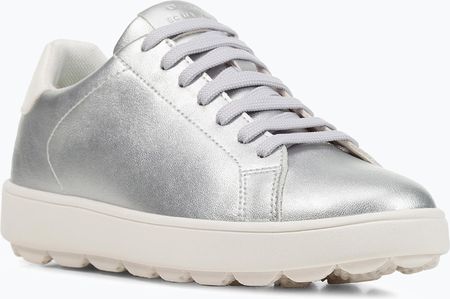 Buty damskie Geox Spherica Ecub-1 silver/optic white | WYSYŁKA W 24H | 30 DNI NA ZWROT