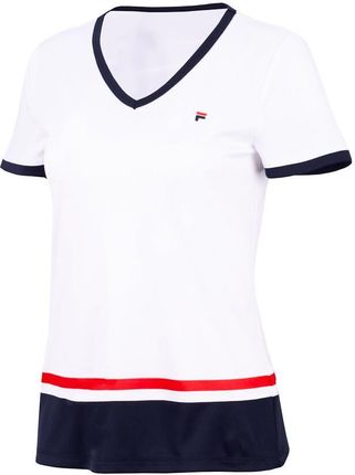 Koszulka damska Fila  T-Shirt Elisabeth White/Navy  M