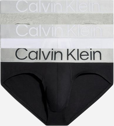 Calvin Klein Underwear Zestaw majtek slipów męskich bawełnianych 000NB3129A-MPI 3 szt. Czarny/Biały/Szary    
