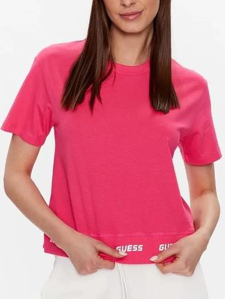 Guess Koszulka damska bawełniana V3GI04I3Z14 Różowa    