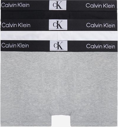 Calvin Klein Underwear Zestaw majtek bokserek męskich bawełnianych 000NB3528A-6H3 3 szt. Szary/Czarny/Biały    