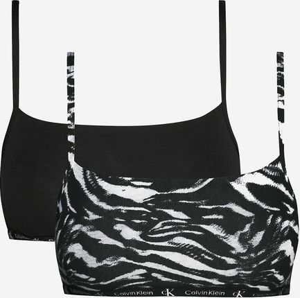 Calvin Klein Underwear Zestaw biustonosze bawełniane 000QF7215E-BIK 2 szt. Czarny/Czarno-biały    