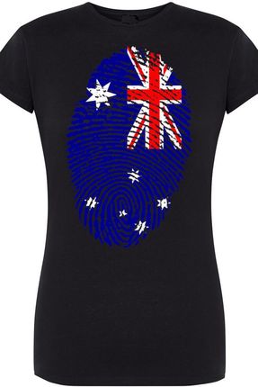 Australia Damski T-Shirt Odcisk Flaga Rozm.M