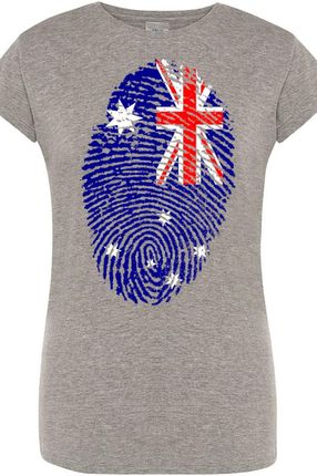 Australia Damski T-Shirt Odcisk Flaga Rozm.L