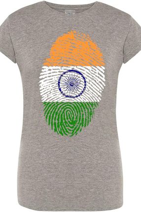 Indie Flaga Odcisk Damski T-Shirt Moda Rozm.L