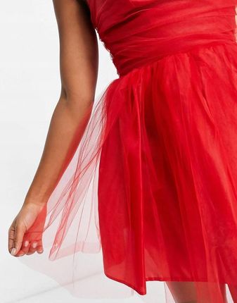 Miss Selfridge dqb tiulowa rozkloszowana mini sukienka L NG7
