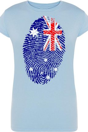 Australia Damski T-Shirt Odcisk Flaga Rozm.XL