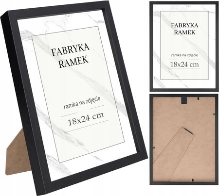 Fabryka Ramek Ramka Na Zdjęcia 18X24 Ramki Czarna Stojąca Nóżka