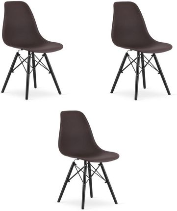 Krzesło OSAKA kawa / nogi czarne x 3