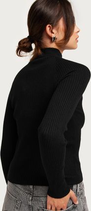Prążki Choker Na Szyję 5C3 NG5__XL Vero Moda Czarny Dopasowany Sweter