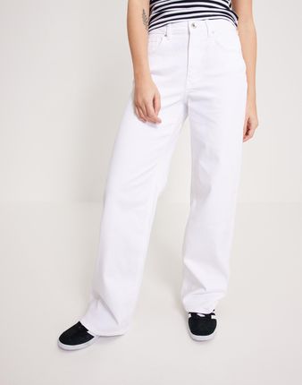 Only Proste Jeansowe Białe Spodnie Jkm NG5__L/W30/L32