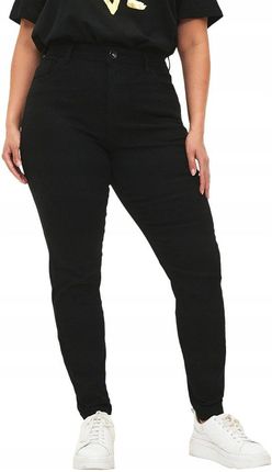 Zizzi Wspaniałe Jeansy Spodnie Czarne N82 Slim Fit 001A 50
