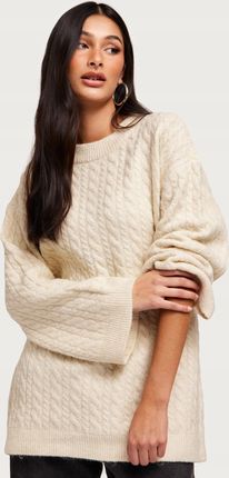 Vero Moda Sweter Oversize Splot Warkocz Szerokie Rękawy Vja NG5__L