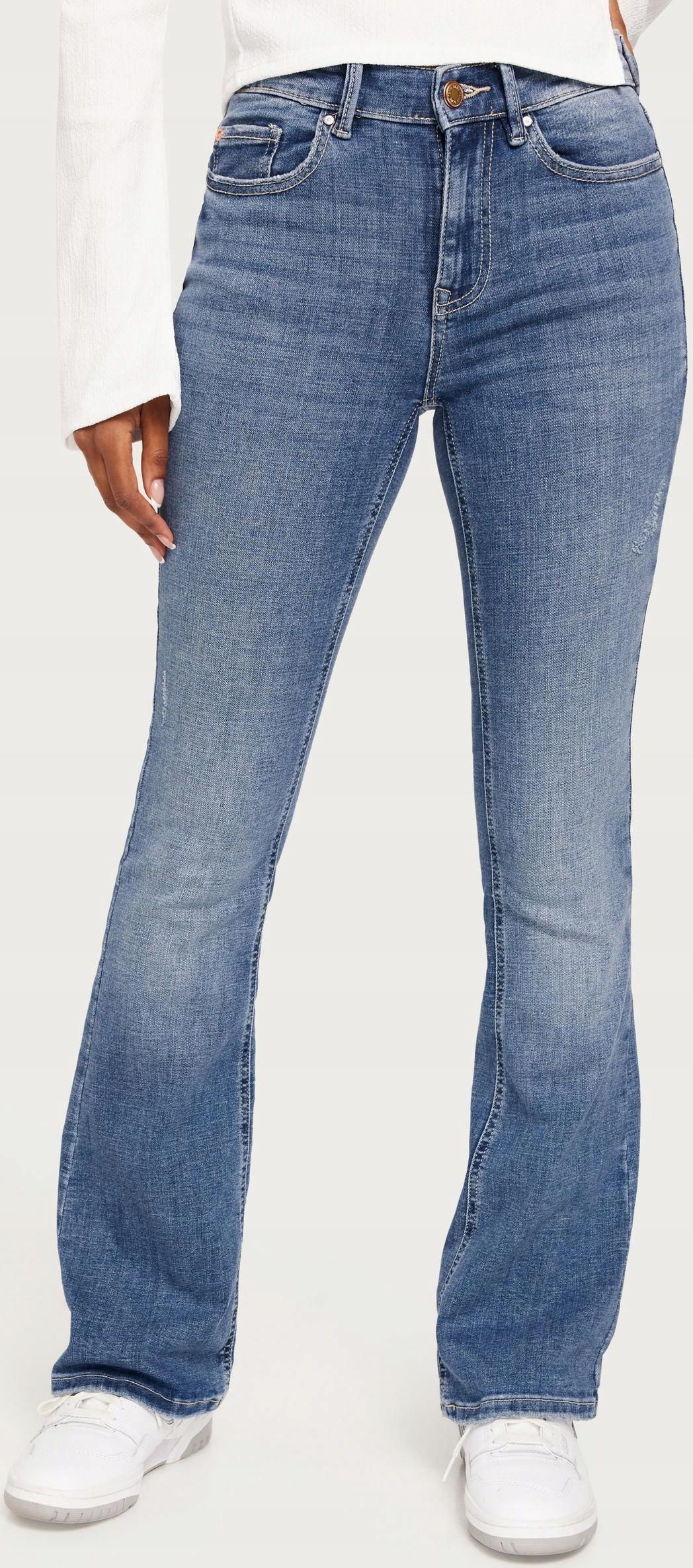 Vero Moda Spodnie Jeansowe Dzwony Wysoki Stan Tyn NG5__XS/L30 - Ceny I ...