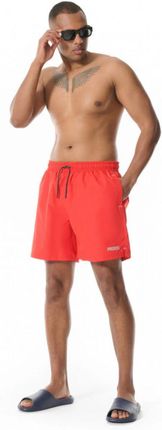 Męskie spodenki  plażowe Prosto Shorts Basy - czerwone