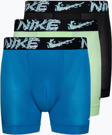 Bokserki męskie Nike Dri-Fit Essential Micro Boxer Brief 3 pary black/green/blue | WYSYŁKA W 24H | 30 DNI NA ZWROT