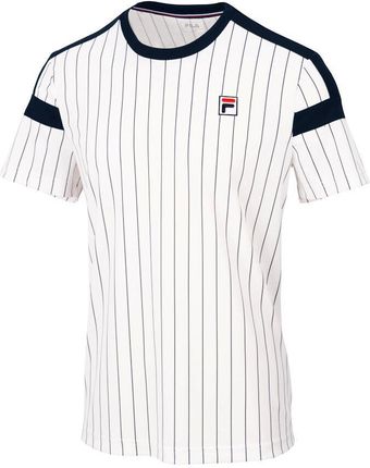 Koszulka męska Fila  T-Shirt Stripes Jascha White Alyssum  M
