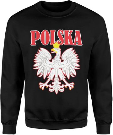 Kibica Polska Orzeł Męska bluza (S, Czarny)