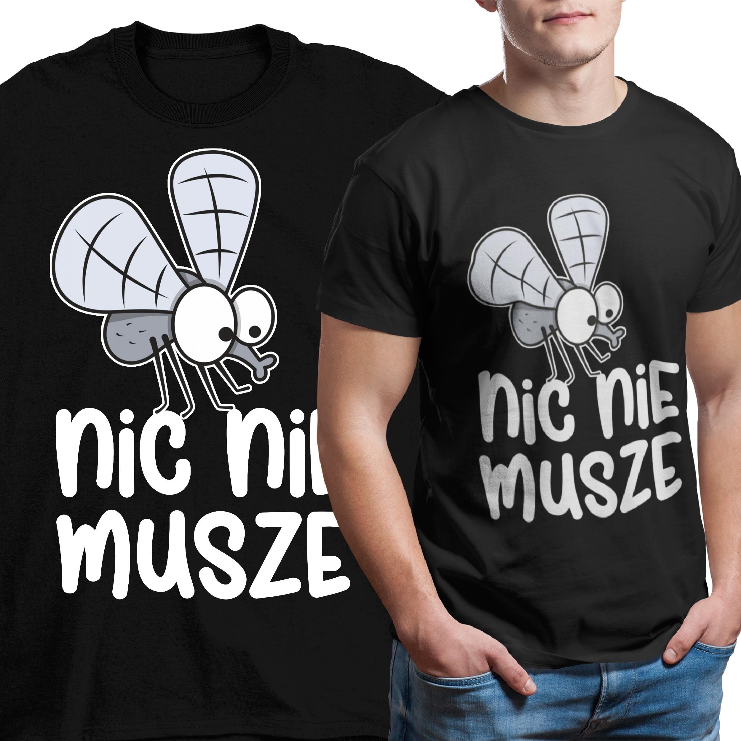 T Shirt Koszulka Czarna Nic Nie Musz Dla Kumpla Emeryta Rozm Xxxl