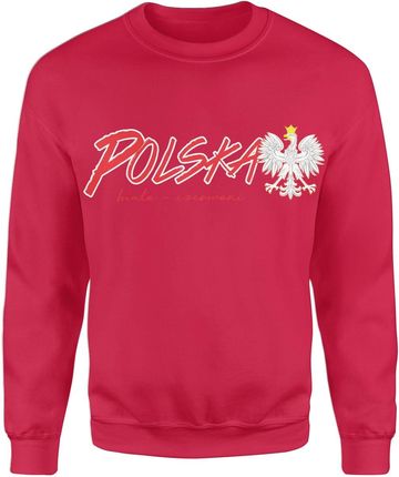 Polska Biało Czerwoni Kibica Męska bluza (M, Czerwony)