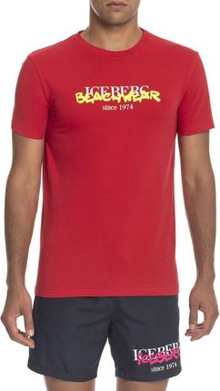 Koszulka T-shirt marki Iceberg Beachwear model ICE3MTS01 kolor Czerwony. Odzież męska. Sezon: