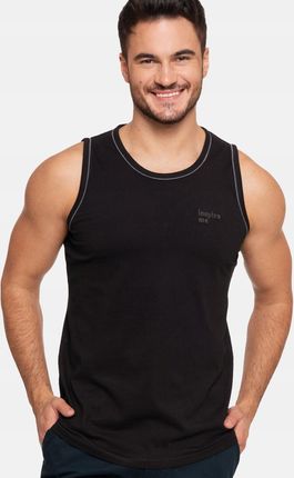 Koszulka męska na ramiączkach bezrękawnik tank top bawełna czarna 3XL Moraj