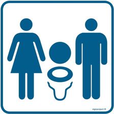 Zdjęcie Libres Polska Sp Ra020 Toaleta Damsko-Męska 2 (10x10 Cm, Fn - Folia Samoprzylepna) - Jaworzno