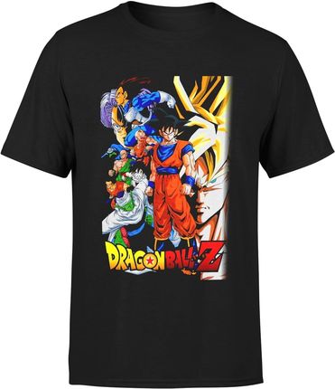 Dragon Ball Vintage Męska koszulka (L, Czarny)