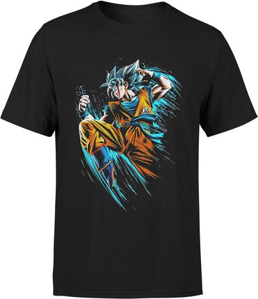 Dragon Ball Z Goku SSJ Męska koszulka (3XL, Czarny)