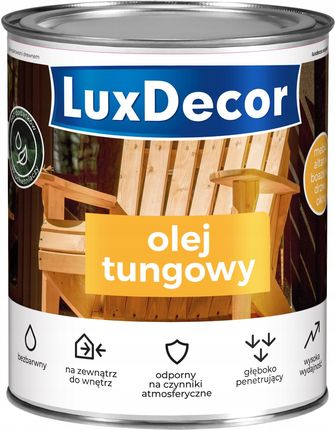 Luxdecor Olej Tungowy 700ml Bezbarwny