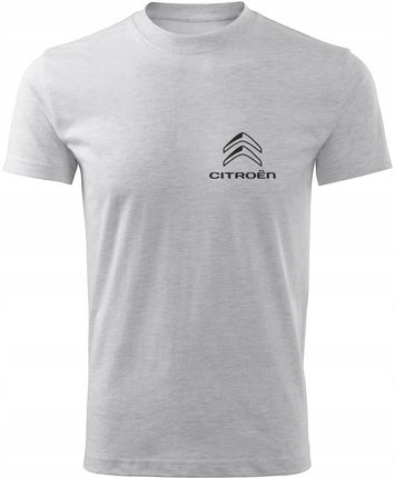 Koszulka T-shirt męska M163 P Citroen C5 C4 jasnoszara rozm XL