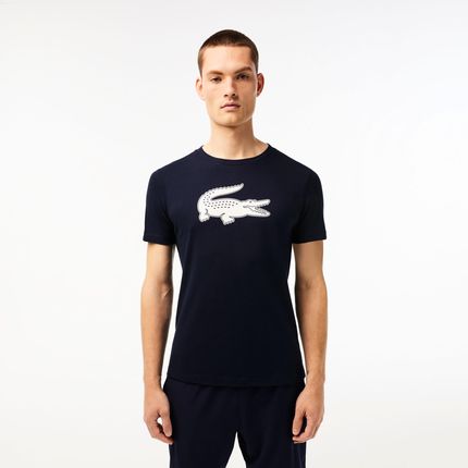 Lacoste  Big Logo Core Performance T-Shirt Navy Blue/White