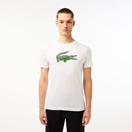 Lacoste  Big Logo Core Performance T-Shirt White/Green